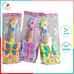 Đàn guitar đồ chơi hình bướm dễ thương cho bé học âm nhạc 663 PeeKaPaw Toys