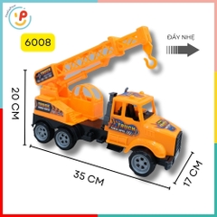 Xe Công Trình Chạy Trớn 35cm Xe Cẩu Xe Xúc Đẩy Nhẹ Cho Bé 3 Tuổi PeeKaPaw Toys
