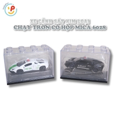 Xe cảnh sát kim loại chạy trớn có hộp mica 6028