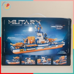 Hộp đồ chơi xếp hình lắp ráp tàu chiến máy bay xe quận đội 400 chi tiết PeeKaPaw Toys