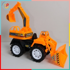 Xe công trình chạy đà trớn Xe xúc cẩu bồn chở cát PeeKaPaw Toys