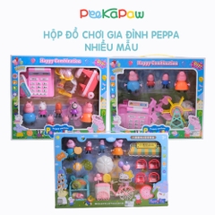 Đồ chơi mô hình gia đình heo hồng xe kem quầy bánh 2929-2 PeeKaPaw Toys