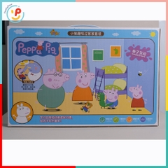 Đồ chơi mô hình gia đình heo hồng bán hàng công viên YM266-37 PeeKaPaw Toys