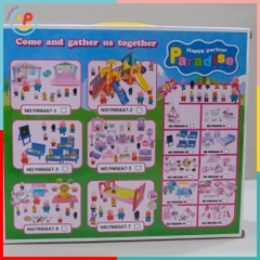Đồ chơi gia đình Heo Hồng Peppa máy siêu thị và xe kem YM266-37 PeeKaPaw Toys