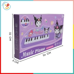 Đồ chơi đàn piano mini cho bé làm quen âm nhạc Kuromi tím 9103-1 PeeKaPaw Toys