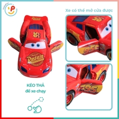 Xe chạy đà trớn hoạt hình Xe tia chớp Mc Queen mở cửa chất liệu hợp kim có đèn âm thanh 899-75 PeeKaPaw Toys