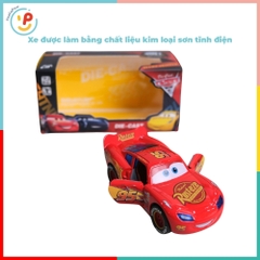 Xe chạy đà trớn hoạt hình Xe tia chớp Mc Queen mở cửa chất liệu hợp kim có đèn âm thanh 899-75 PeeKaPaw Toys