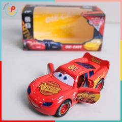 Xe chạy đà trớn hoạt hình Xe tia chớp Mc Queen mở cửa chất liệu hợp kim có đèn âm thanh 899-75 PeeKaPaw Toys