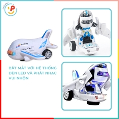 Robot biến hình máy bay Airbus 8995 có đèn nhạc PeeKaPaw Toys