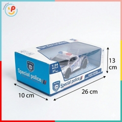 Xe cảnh sát điều khiển từ xa có đèn LED 666-47 PeeKaPaw Toys