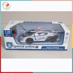 Xe cảnh sát điều khiển từ xa có đèn LED 666-47 PeeKaPaw Toys