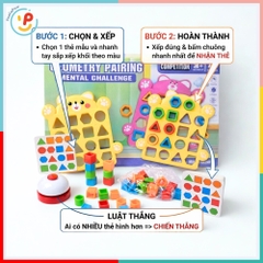 Trò chơi tương tác xếp hình khối Ai Nhanh Hơn HT076 PeeKaPaw Toys