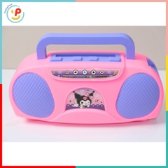 Đồ Chơi Loa Bluetooth Kèm Micro Kuromi Hình Máy Cassette 5518A PeeKaPaw Toys
