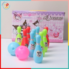 Hộp đồ chơi bowling mini Kuromi 811-14K đồ chơi vận động PeeKaPaw Toys