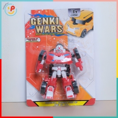 Robot lắp ráp biến hình xe ô to 8818B Genki Wars 2 PeeKaPaw Toys