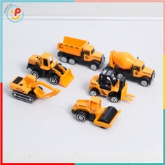 Hộp 6 xe cảnh sát xe cứu hỏa xe công trình 6671 PeeKaPaw Toys