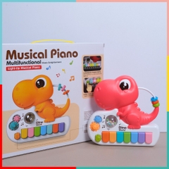 Đàn Piano Khủng Long Có Đèn 8891B Đồ Chơi Âm Nhạc Cho Bé PeeKaPaw Toys