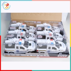 Xe cảnh sát phóng máy bay mở cửa có đèn còi chạy pin A422-25 PeeKaPaw Toys