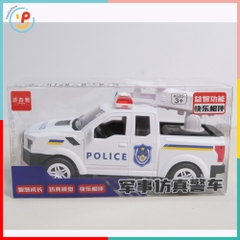 Xe cảnh sát phóng máy bay mở cửa có đèn còi chạy pin A422-25 PeeKaPaw Toys