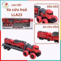 Xe tải lớn đồ chơi mô hình xe vận tải xe công trình xe cứu hoả nhiều mẫu PeeKaPaw Toys