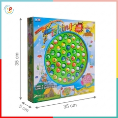 Hồ câu cá 45 con cá 5 người chơi tự xoay có nhạc 9259 PeeKaPaw Toys