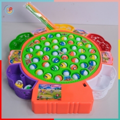 Hồ câu cá 45 con cá 5 người chơi tự xoay có nhạc 9259 PeeKaPaw Toys