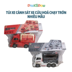 Xe cứu hoả xe cảnh sát mô hình chạy đà trớn nhiều mẫu 700-50 PeeKaPaw Toys