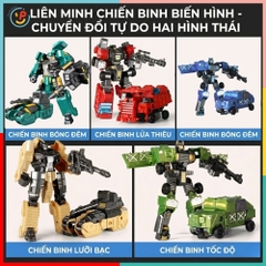 Robot Biến Hình 91836 Lắp Ráp Xe Thành Robot 5 Mẫu Cho Bé PeeKaPaw Toys