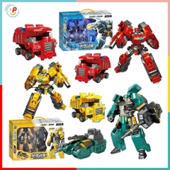 Robot Biến Hình 91836 Lắp Ráp Xe Thành Robot 5 Mẫu Cho Bé PeeKaPaw Toys