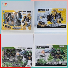Robot Biến Hình 91836 Lắp Ráp Xe Thành Robot 5 Mẫu Cho Bé PeeKaPaw Toys