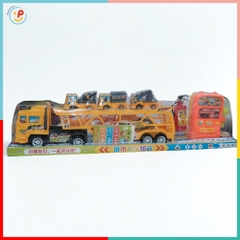 Xe Tải Chở Xe Cứu Hỏa Xe Công Trình Có Trạm Xăng 50588 PeeKaPaw Toys