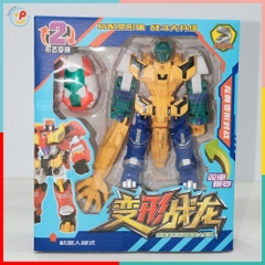 Robot Biến Hình Khủng Long 2in1 779-35 Lắp Ráp Robot Cho Bé PeeKaPaw Toys