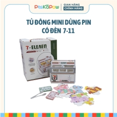 Tủ Đông Mini Đồ Chơi Mô Hình Có Đèn Hello Kitty 7 Eleven Cho Bé 2030-275A PeeKaPaw Toys