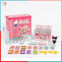 Tủ Đông Mini Đồ Chơi Mô Hình Có Đèn Hello Kitty 7 Eleven Cho Bé 2030-275A PeeKaPaw Toys