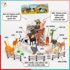 Túi Đồ Chơi Động Vật Nông Trại Gia súc Gia cầm 828-23 PeeKaPaw Toys