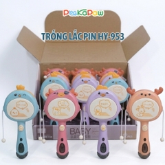Trống Lắc Pin Đồ Chơi Âm Nhạc Cho Bé HY-953 PeeKaPaw Toys