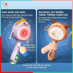 Trống Lắc Pin Đồ Chơi Âm Nhạc Cho Bé HY-953 PeeKaPaw Toys