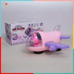 Máy Bay Đồ Chơi Melody Màu Hồng Tím Có Đèn Nhạc 9946 PeeKaPaw Toys
