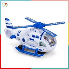 Máy Bay Trực Thăng Cảnh Sát Đồ Chơi Có Đèn Nhạc 777-82 PeeKaPaw Toys