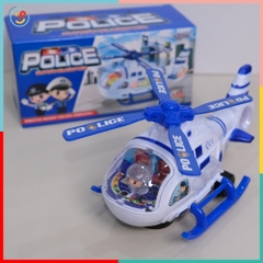 Máy Bay Trực Thăng Cảnh Sát Đồ Chơi Có Đèn Nhạc 777-82 PeeKaPaw Toys