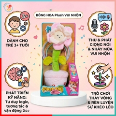 Bông Hoa Nhảy Múa Thu Giọng Nói Thảy Vòng Có Nhạc Đèn PeeKaPaw Toys