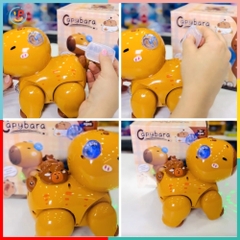 Đồ Chơi Capybara Chuột Lang Phun Nước Có Nhạc Đèn LED QF338-7C PeeKaPaw Toys