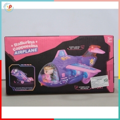 Máy Bay Ballerina Cappuccina 8866 Có Đèn Nhạc Chạy Pin PeeKaPaw Toys