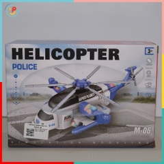 Máy Bay Trực Thăng Xoay 360 Độ Có Đèn Nhạc 332-4 PeeKaPaw Toys