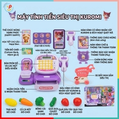 Đồ chơi siêu thị máy tính và phụ kiện Kuromi PeeKaPaw Toys