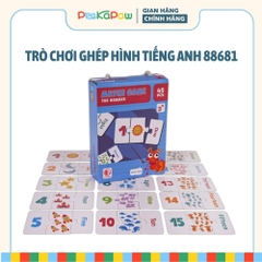 Đồ Chơi Ghép Hình Học Số Và Tiếng Anh Match Game 45 Chi Tiết Cho Bé PeeKaPaw Toys