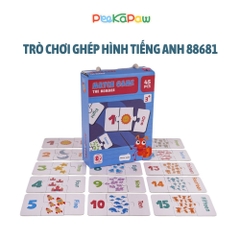 Đồ Chơi Ghép Hình Học Số Và Tiếng Anh Match Game 45 Chi Tiết Cho Bé PeeKaPaw Toys
