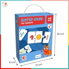 Đồ Chơi Ghép Hình Học Số Và Tiếng Anh Match Game 45 Chi Tiết Cho Bé PeeKaPaw Toys