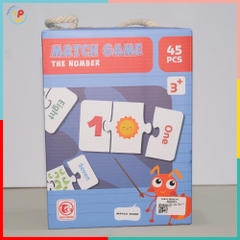 Đồ Chơi Ghép Hình Học Số Và Tiếng Anh Match Game 45 Chi Tiết Cho Bé PeeKaPaw Toys