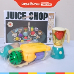 Đồ Chơi Máy Xay Sinh Tố Dùng Pin Xoay Được 328-1 Kitchen Juice Shop PeeKaPaw Toys